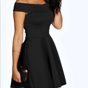 Black of the shoulder dress